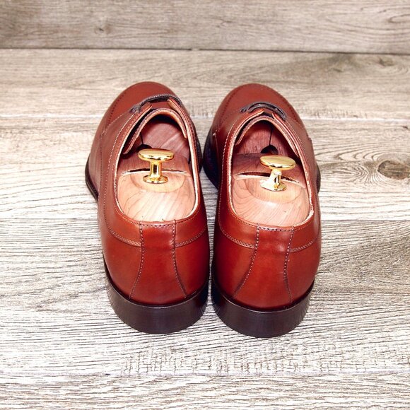 *NIB* $475 Nordstrom ZELLI Italia 8.5 M Verona Italian Derby Rust *add $15 Trees main image 16